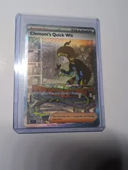 Clemonts Quick Wit - 243/191 Pokemon TCG Surging Sparks Special Illustration NM - Image 1
