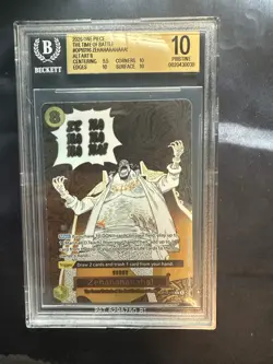 ONE PIECE OP16-116 ZEHAHAHAHAHA! ALTERNATE ART BGS 10 PRISTINE - Image 1