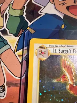 Pokemon TCG Lt. Surge's Fearow Gym Heroes 1st Edition Holo Rare #7/132 NM - Image 5