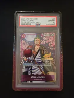 Zoro-Juurou OP05-067 One Piece Promotion Foil Rare CS 25-26 Event Pack PSA 10 - Image 1