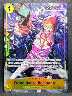 Donquixote Rosinante Illustration Box Vol.6 Foil One Piece Promotion OP12-108 NM - Image 1