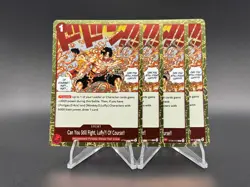 Can You Still Fight.LuffyU! Of Course!! ST30-016 x4 Playset | One Piece TCG NM - Image 1