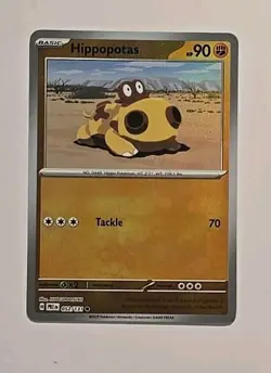 Pokemon Prismatic Evolutions Hippopotas Master Ball Pattern Holo 052/131 - Image 2