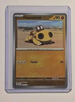 Pokemon Prismatic Evolutions Hippopotas Master Ball Pattern Holo 052/131 - Image 4