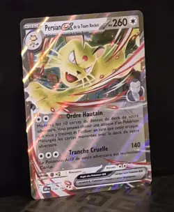 Carte Pokemon PERSIAN Ex de la Team Rocket 150/182 EV10 DRI FR NEUF - Image 2