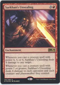 MTG Sarkhan's Unsealing R Core Set 2019 FOIL - Image 1
