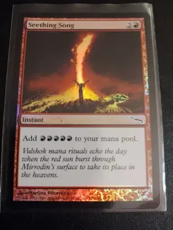 MTG Seething Song Foil Mirrodin Card NM/LP Condition - Image 1