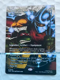 Raph's Jitte (Borderless) TMNT, Magic the Gathering, MTG **NEW** - Image 2