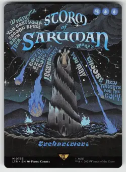 Storm of Saruman (Borderless Poster) 733 The Lord of the Rings MTG - Image 1