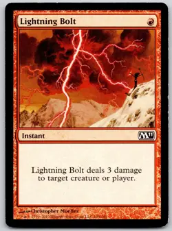 Lightning Bolt 149 Common Magic 2011 (M11) Magic: The Gathering Lightly Played - Image 1