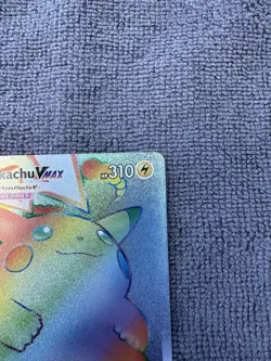 Pikachu VMAX Vivid Voltage Rainbow Rare 188/185 Secret Pokemon Card - Image 3