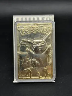 1999 Pokemon PIKACHU 23K Gold-Plated #25 Special Edition Trading Card W/ COA - Image 3