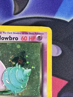 Pokemon TCG 99 Dark Slowbro 12/82 Team Rocket Holo Rare MP/DMG - Image 4