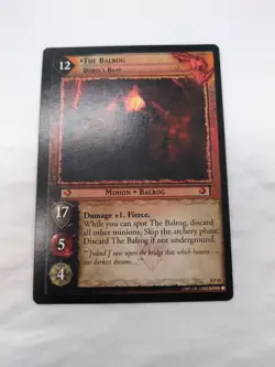LOTR TCG The Balrog Durin's Bane Promo Card 0P10 - Image 1