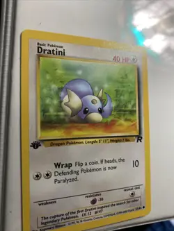 1st Edition Dratini - Vintage WotC 53/82 Team Rocket Pokemon Card - Image 4