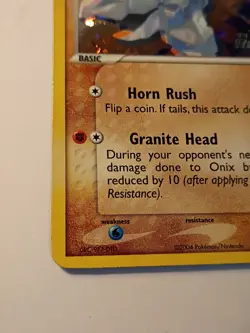 Onix 69/109 EX Team Rocket Returns Reverse Holo Stamped Pokemon TCG - Image 2