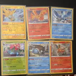 Nintendo Pokemon TCG Pokemon GO 6-Card Holo Lot Zapdos/Moltres/Articuno + - Image 1