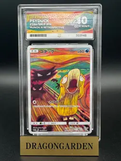 2018 Pokemon JPN SM Promo Psyduck 286/SM-P Munch: A Retrospective ACE 10 PSA - Image 1