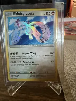 Pokemon TCG Shining Lugia SM82 2017 Black Star Promo Holo Card - Image 1