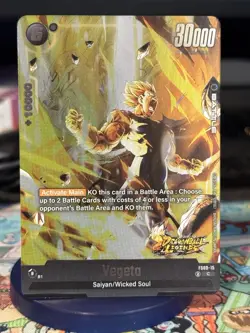 Vegeta FS09-15 Foil DB Legends Stamp Dragon Ball Super Card Game | NM - Image 1