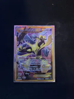 Pokemon Alakazam TCG EX XY Fates Collide Holo Card 125/124 Full Art Secret Rare - Image 1