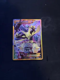 Pokemon Alakazam TCG EX XY Fates Collide Holo Card 125/124 Full Art Secret Rare - Image 2