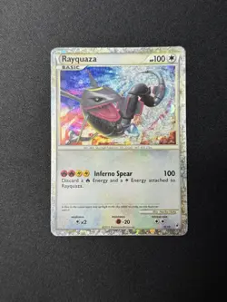 Rayquaza (Shiny) SL10 Call of Legends Holo Moderately Played (MP) Pokemon Card - Image 1