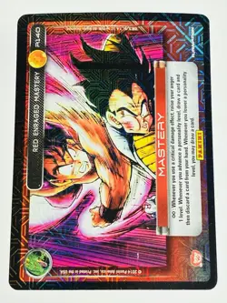 DBZ Dragon Ball Z TCG Card Panini Premiere R140 Red Enraged Mastery Foil Holo - Image 1