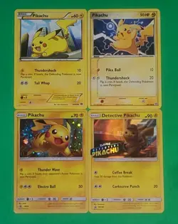 The Legendary Pokemon Pikachu Holo's Reg Detective Pikachu Cards Lot Of 4 - Image 1