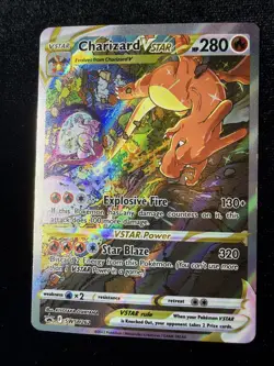 Charizard VSTAR SWSH262 Full Art Holo Promo Card MP Pokemon TCG - Image 1