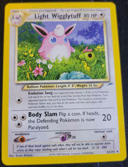 Light Wigglytuff #54/105 Neo Destiny Set Pokemon Trading TCG Rares Game Cards NM - Image 1