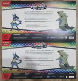 Pokemon Prismatic Evolutions Lucario & Tyranitar EX Premium Collection (x2) - Image 2