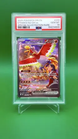 Ethans Ho-Oh EX 230/182 Destined Rivals SIR Pokemon Card PSA 10 GEM MT - Image 1