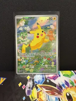 Pokemon TCG Black Star Promo Pikachu Illustration Rare SVP 088 - Image 1