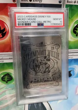 2023 WEISS SCHWARZ DISNEY 100 Steamboat Willie Mickey Mouse PSA 10 Gem Mint - Image 1
