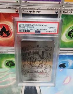 2023 WEISS SCHWARZ DISNEY 100 Steamboat Willie Mickey Mouse PSA 10 Gem Mint - Image 2