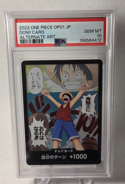 2022 One Piece OP01 JP DON!! Card Alternate Art PSA 10 Gem Mint - Image 1