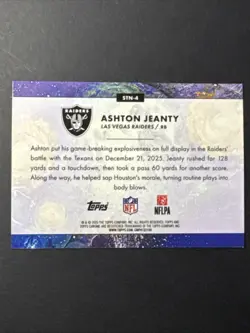 NFL Cosmic Chrome - Ashton Jeanty Stars in the Night #STN-4 LV Raiders - Image 4