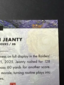 NFL Cosmic Chrome - Ashton Jeanty Stars in the Night #STN-4 LV Raiders - Image 5