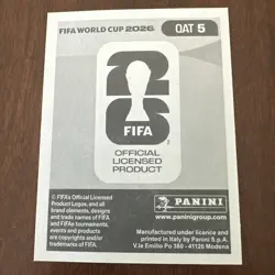 2026 Panini FIFA World Cup Red Crumple Foil Sticker Homam Ahmed #QAT5 Qatar RARE - Image 2