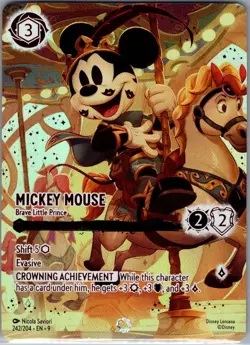Mickey Mouse - Brave Little Prince (Iconic) 242/204 Foil Fabled - Lorcana - NM - Image 1