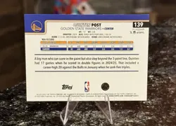 2025-26 Topps QUINTEN POST #/25 True ORANGE RAINBOW FOIL GS Warriors - Image 4