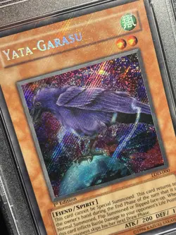 PSA 8 NM-MT Yata Garasu LOD-000 Secret Rare 1st Edition HOLO BLEED Yugioh - Image 3