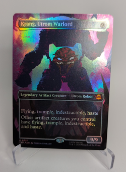 MTG Krang Utrom Warlord - TMNT TMT M 0221 - Borderless Foil - NM - Free P&P - Image 1