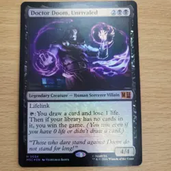 Doctor Doom, Unrivaled Foil MTG - Marvel Super Heroes - Sleeve and Hard Case - Image 1