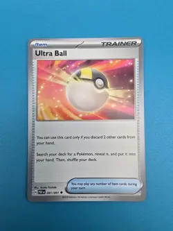 4x Ultra Ball 091/091 Paldean Fates Pokemon Card Playset x4 - Image 2