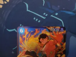 One Piece Card TCG OP13-119 Portgas.D.Ace Store Treasure Cup Winner SEC Promo NM - Image 2