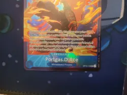 One Piece Card TCG OP13-119 Portgas.D.Ace Store Treasure Cup Winner SEC Promo NM - Image 3