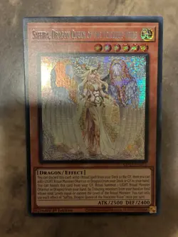 Yugioh! TCG -Saffira, Dragon Queen of the Voiceless Voice -Prismatic Secret Rare - Image 1