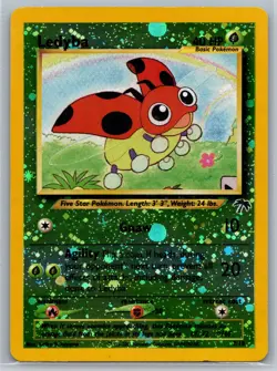 Ledyba Southern Islands 7/18 Reverse Holo Pokemon Card NM/LP+ - Image 1